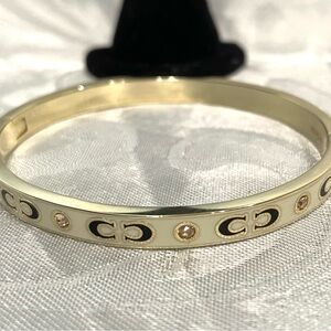 Coach Elegant Gold Bangle Bracelet New